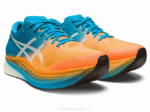 Asics cielo de metavelocidad naranja pop azul isla zapatillas deportivas - Image 2