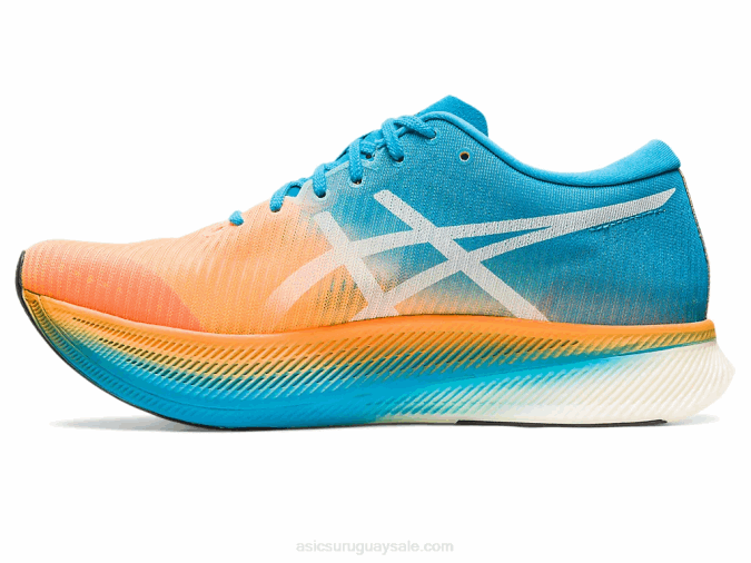 Asics cielo de metavelocidad naranja pop azul isla zapatillas deportivas - Image 4