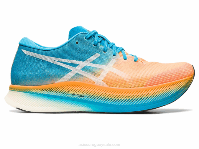 Asics cielo de metavelocidad naranja pop azul isla zapatillas deportivas - Image 1