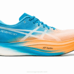 Asics cielo de metavelocidad naranja pop y azul isla