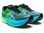 Asics Cielo de Metavelocidad Negras y Verdes Rápidas - Image 2