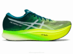 Asics cielo de metavelocidad zapatillas pino terciopelo amarillo seguridad