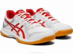 Asics Cohete de Gel 9 Zapatillas Blancas Rojas Clásicas - Image 2
