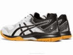 Asics cohete de gel 9 zapatillas blancas y negras - Image 3