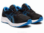 Asics competidor 8 grado negro azul eléctrico para escuela - Image 2