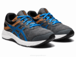 Asics Competir 6 Grado Escuela Gris Azul Deportivos - Image 2