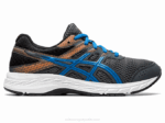 Asics Competir 6 Grado Escuela Gris Azul Deportivos
