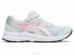 Asics Competir 7 Grado Escuela Ángel Aguamarina y Blanco