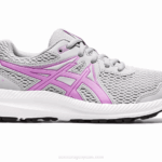Asics Competir 7 Grado Escuela Gris Piedmont Brillo Lavanda