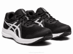 Asics Competir 7 Grado Escuela Zapatillas Blancas Negras - Image 2