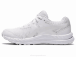 Asics Competir 7 Grado Escuela Zapatillas Blancas para Niños - Image 4