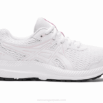 Asics Competir 7 Grado Escuela Zapatillas Blancas y Rosas
