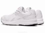 Asics Competir 7 Grado Escuela Zapatillas Blancas y Rosas - Image 3
