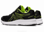Asics Competir 7 Grado Escuela Zapatillas Negro Verde Peligro - Image 3