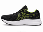Asics Competir 7 Grado Escuela Zapatillas Negro Verde Peligro - Image 4
