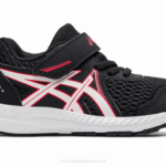 Asics Competir 7 Zapatillas Niño Negro Rojo Eléctrico