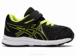 Asics Competir 7 Zapatillas Niños Negro Verde Peligro