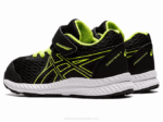 Asics Competir 7 Zapatillas Niños Negro Verde Peligro - Image 3