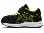 Asics Competir 7 Zapatillas Niños Negro Verde Peligro - Image 4