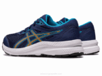 Asics Competir 8 Grado Azul Índigo Melocotón para Escuela - Image 3