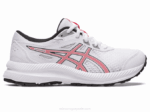 Asics Competir 8 Grado Escuela Blanco Rojo Eléctrico Rendimiento