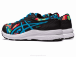 Asics Competir 8 Grado Escuela Negro Azul Isla Rendimiento - Image 3