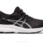 Asics Competir 8 Grado Escuela Zapatillas Blancas Negras
