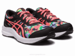 Asics Competir 8 Grado Negro Papaya Zapatillas Escolares - Image 2