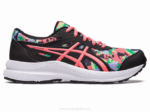 Asics Competir 8 Grado Negro Papaya Zapatillas Escolares