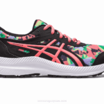 Asics Competir 8 Grado Negro Papaya Zapatillas Escolares