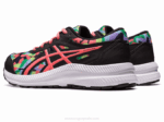 Asics Competir 8 Grado Negro Papaya Zapatillas Escolares - Image 3