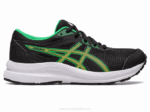 Asics Competir 8 Grado Ralladura Lima Negra Zapatillas Deportivas