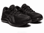 Asics Competir 8 Grado Zapatos Negro Gris para Escuela - Image 2