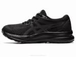 Asics Competir 8 Grado Zapatos Negro Gris para Escuela - Image 4