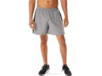 Asics conjunto hombre shorts 5in jaspeado gris oscuro negro