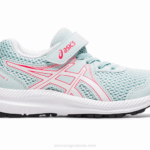 Asics contend 7 preescolar ángel aguamarina y blanco