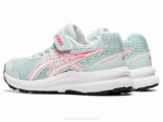 Asics contend 7 preescolar ángel aguamarina y blanco - Image 3