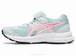 Asics contend 7 preescolar ángel aguamarina y blanco - Image 4
