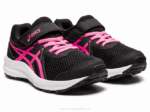 Asics contend 7 preescolar negro rosa intenso calzado deportivo - Image 2