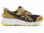 Asics contend 7 preescolar zapatillas café para niños