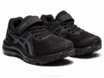 Asics contend 7 zapatillas preescolar negro gris cómodas y duraderas - Image 2