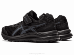 Asics contend 7 zapatillas preescolar negro gris cómodas y duraderas - Image 3