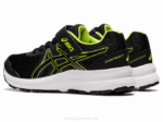 Asics Contend 7 Zapatillas Preescolar Negro Verde Peligro - Image 3