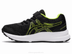 Asics Contend 7 Zapatillas Preescolar Negro Verde Peligro - Image 4