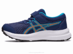 Asics contend 8 preescolar azul índigo melocotón estilo y comodidad - Image 4
