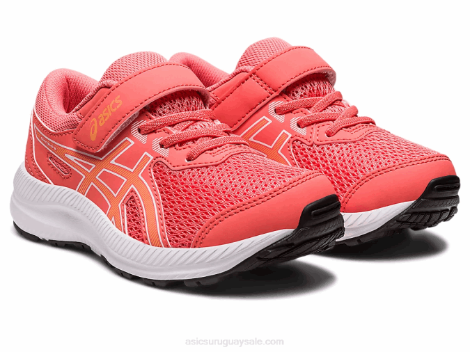 Asics contend 8 preescolar duna de papaya verano zapatillas cómodas para niños - Image 2