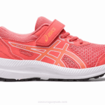 Asics contend 8 preescolar duna de papaya verano zapatillas cómodas para niños