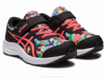 Asics Contend 8 Preescolar Negro Papaya Zapatillas Deportivas Divertidas - Image 2