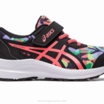 Asics Contend 8 Preescolar Negro Papaya Zapatillas Deportivas Divertidas