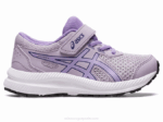 Asics contend 8 preescolar zapatillas violeta oscuro digital
